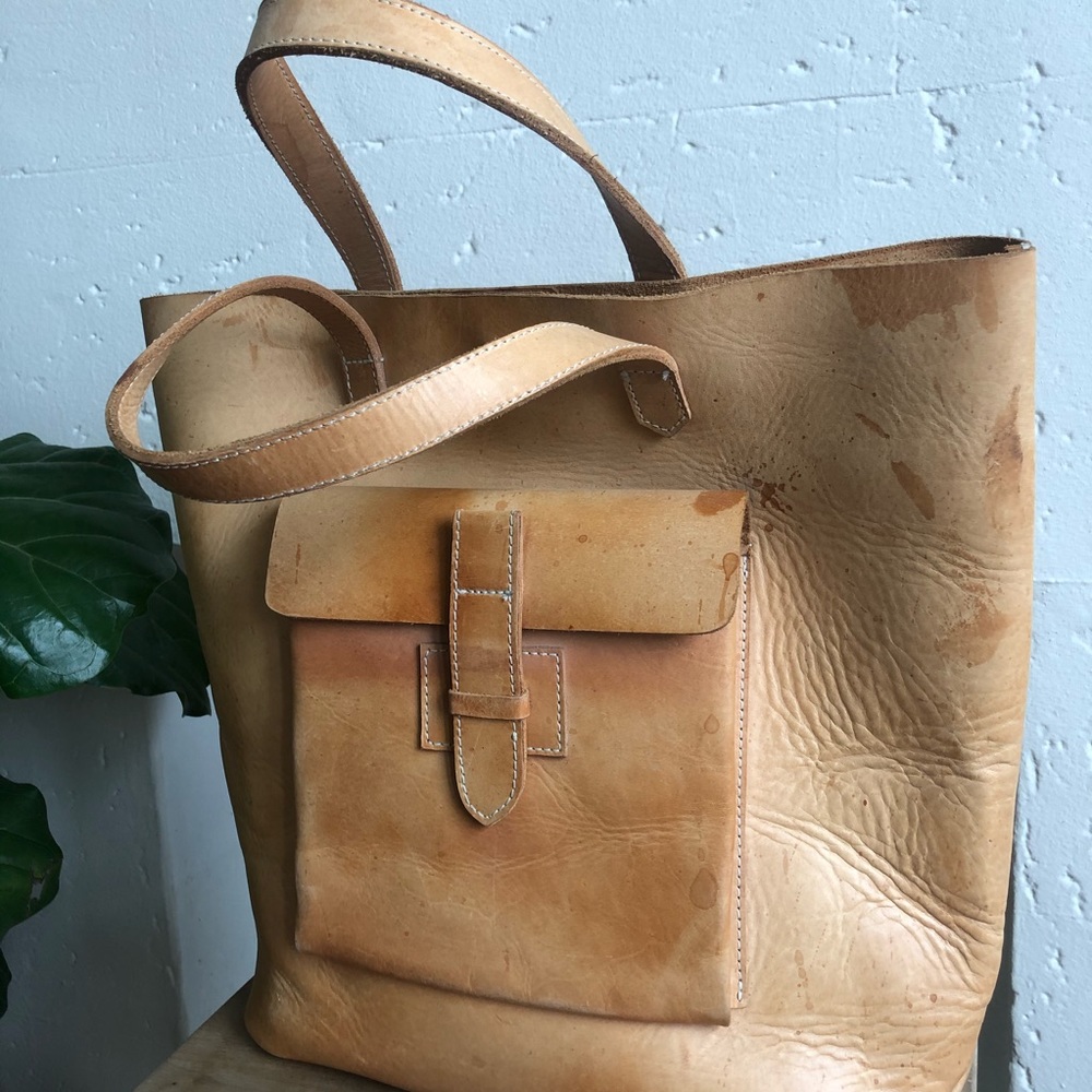 American Apparel Tan Tote Bag - Picture 2 of 4